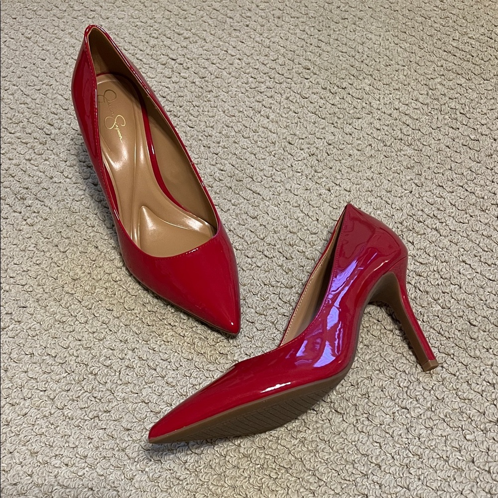 Jessica Simpson Red Patent Heels
